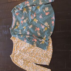 2 Cat & Jack long sleeve tees